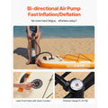 Inflatable Stand Up Paddle Board, 3.53m x 89cm x 15cm Wide Ultra-Light SUP Paddleboard, All Accessories Included, Pump, Paddle, Fin, Backpack, Ankle Leash, Strap, Non-slip Deck for Youth, Adults