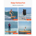 Inflatable Stand Up Paddle Board, 3.53m x 89cm x 15cm Wide Ultra-Light SUP Paddleboard, All Accessories Included, Pump, Paddle, Fin, Backpack, Ankle Leash, Strap, Non-slip Deck for Youth, Adults