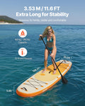 Inflatable SUP Paddleboard 3.53m with Pump Paddle Fin Backpack
