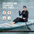 VEVOR Inflatable Stand Up Paddle Board 152cm SUP w/ Pump Paddle Fin Bag