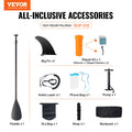 VEVOR Inflatable Stand Up Paddle Board 152cm SUP w/ Pump Paddle Fin Bag