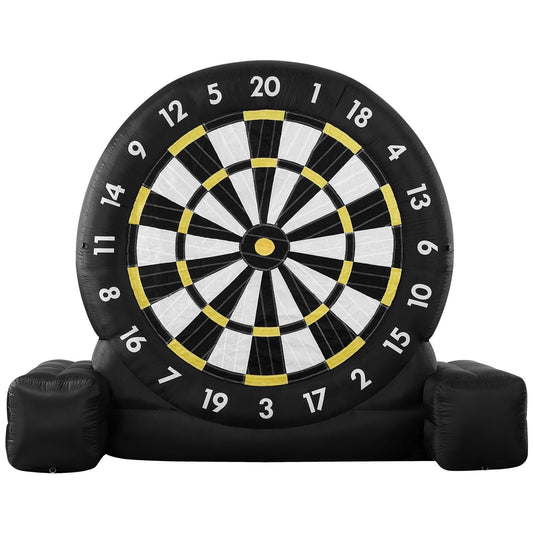 Inflatable Soccer Dart Board, over 2.5 m High Giant Soccer Dart Board with 9 Kick Balls & Air Pump, 2-Minutes Setup & Storage Bag for Easy Carrying, for Giant Yard Games, Giant Kick Darts Game