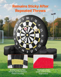 Inflatable Soccer Dart Board 2.5m Giant Kick Game 9 Balls