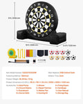 Inflatable Soccer Dart Board 2.5m Giant Kick Game 9 Balls