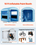 Inflatable Paint Booth 3x2.5x2.5m 550W Blower Air Filter Spray