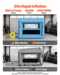 Inflatable Paint Booth 3x2.5x2.5m 550W Blower Air Filter Spray