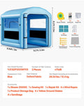 Inflatable Paint Booth 3x2.5x2.5m 550W Blower Air Filter Spray