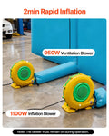 Inflatable Paint Booth 10x6x4m 950W 1100W Blower Car Truck
