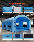 Inflatable Paint Booth 10x6x4m 950W 1100W Blower Car Truck