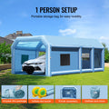 Inflatable Paint Booth 26.2x14.8x9.8ft 950W+750W Spray
