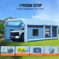 Inflatable Paint Booth 32.8ft Car Spray Booth 1100W 750W Blowers