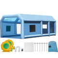 Inflatable Paint Booth 32.8ft Car Spray Booth 1100W 750W Blowers