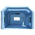 Inflatable Paint Booth 32.8ft Car Spray Booth 1100W 750W Blowers