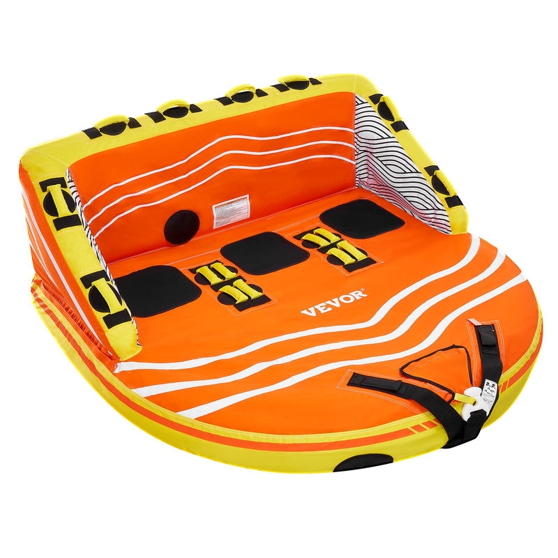 Inflatable Boat Tube 1-3 Riders 510lbs Towable Water Sports