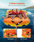 Inflatable Boat Tube 1-3 Riders 510lbs Towable Water Sports