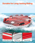 Towable Tube 3 Riders 231kg Capacity Inflatable Boat Tow with Fins