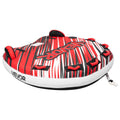 Towable Tube 3 Riders 231kg Capacity Inflatable Boat Tow with Fins