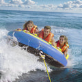 Inflatable Towable Tube 1-3 Riders 510lbs Nylon Boating Water Sport