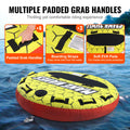 Towable Tube for Boating, 1-3 Riders Inflatable Boat Tubes and Towables, 510 lbs, 63