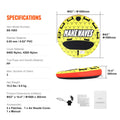 Towable Tube for Boating, 1-3 Riders Inflatable Boat Tubes and Towables, 510 lbs, 63