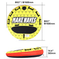 Towable Tube for Boating, 1-3 Riders Inflatable Boat Tubes and Towables, 510 lbs, 63