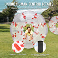 Inflatable Bumper Ball 1-Pack, 5FT/1.5M Body Sumo Zorb Balls for Teen & Adult, 0.8mm Thick PVC Human Hamster Bubble Balls for Outdoor Team Gaming Play, Bumper Bopper Toys for Garden, Yard, Park