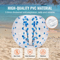 Inflatable Bumper Ball 1-Pack, 5FT/1.5M Body Sumo Zorb Balls for Teen & Adult, 0.8mm Thick PVC Human Hamster Bubble Balls for Outdoor Team Gaming Play, Bumper Bopper Toys for Garden, Yard, Park