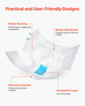 Adult Briefs Adhesive Tabs Incontinence L Size Men Women
