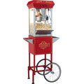 Popcorn Maker 850W 8Oz Cart Machine Red 48 Cups Hot Oil