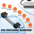 Ultrasonic Mist Maker 12 Head, 9000mL/H Ultrasonic Fogger, Mist Maker with 300W IP67 Waterproof Power Supply, Buoy, Replacement Discs, for Pond, Garden, Rockery, Greenhouse, Halloween Decoration