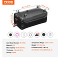 Portable Water Storage Bladder 29.9 Gal Black Collapsible Tank