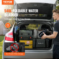 Portable Water Storage Bladder 540L PVC Collapsible Black Tank