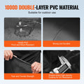 Portable Water Storage Bladder 540L PVC Collapsible Black Tank