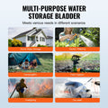 Portable Water Storage Bladder 540L PVC Collapsible Black Tank