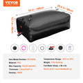 Portable Water Storage Bladder 540L PVC Collapsible Black Tank