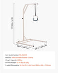 Trapeze Bar Bed Mobility 300LBS Capacity Height-Adjustable w/ 2 Wheels