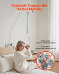 Bed Trapeze Bar 250LBS Medical Pull Up Assist Clamps Chain Elderly