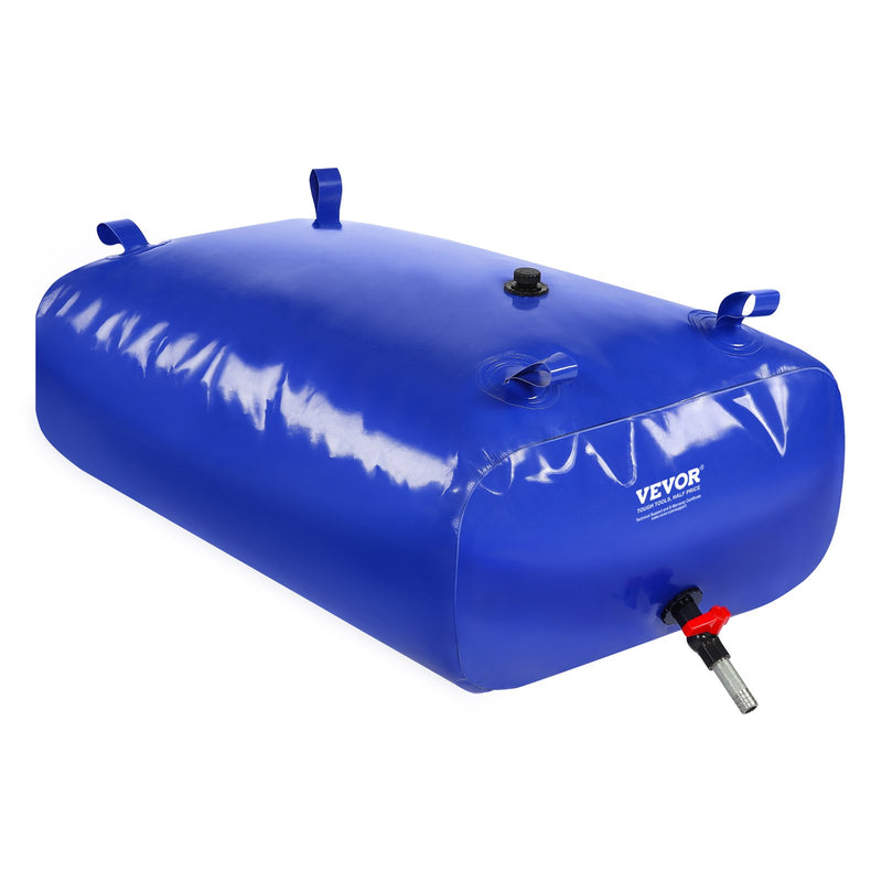 Portable Water Storage Bladder 87 Gal 1000D PVC Collapsible Tank