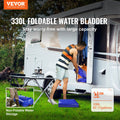 Portable Water Storage Bladder 87 Gal 1000D PVC Collapsible Tank