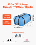 132L Water Storage Bladder TPU Portable Collapsible Tank RV Camping