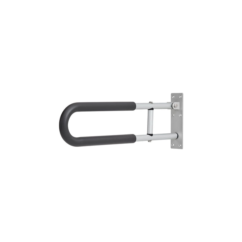 Toilet Safety Rail 60.5cm U-Shaped Grab Bar Foldable 136kg Capacity
