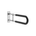 Toilet Safety Rail 60.5cm U-Shaped Grab Bar Foldable 136kg Capacity