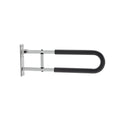 Toilet Safety Rail 60.5cm U-Shaped Grab Bar Foldable 136kg Capacity