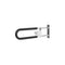Toilet Safety Rail 76.5cm U-Shaped Grab Bar Foldable 136kg Load