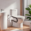 Toilet Safety Rail 76.5cm U-Shaped Grab Bar Foldable 136kg Load