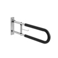 Toilet Safety Rail 76.5cm U-Shaped Grab Bar Foldable 136kg Load