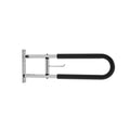 Toilet Safety Rail 76.5cm U-Shaped Grab Bar Foldable 136kg Load