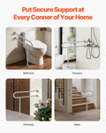 Toilet Safety Rail 80cm U-Shape 304 Stainless Steel Grab Bar 136kg