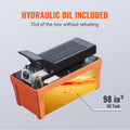 Air Hydraulic Pump 10000 PSI 1/2 Gal Foot Actuated Orange