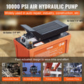 Air Hydraulic Pump 10000 PSI 1/2 Gal Foot Actuated Orange